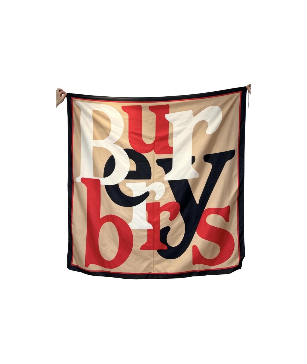 BURBERRY Бежевый шарф, фото 2