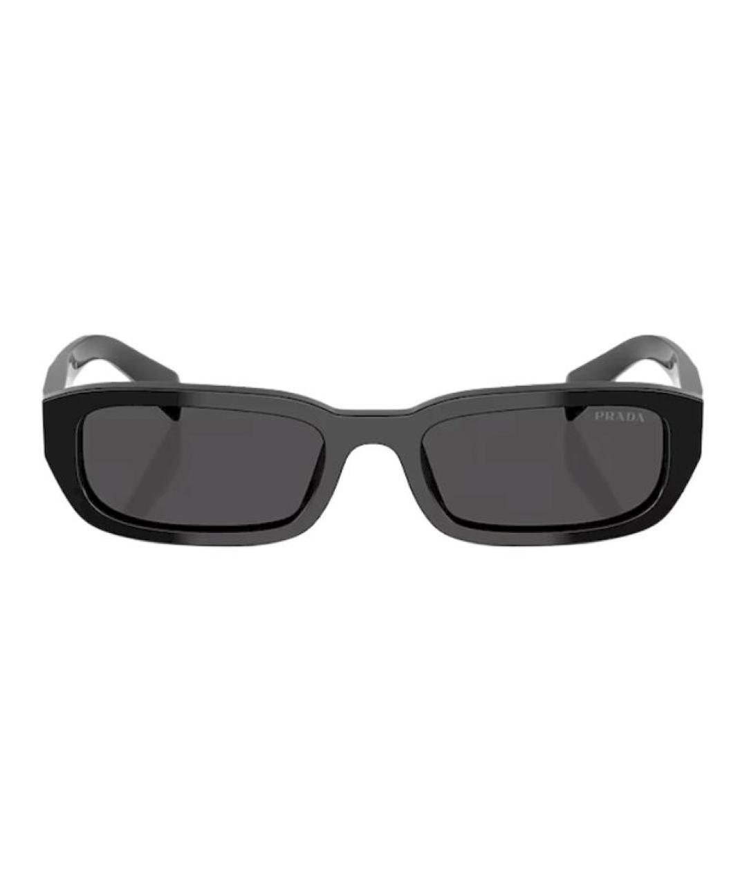 PRADA Черные пластиковые солнцезащитные очки, фото 5