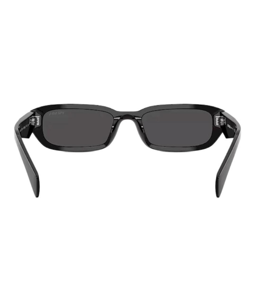 PRADA Черные пластиковые солнцезащитные очки, фото 2