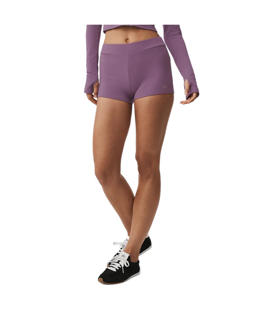 ALO YOGA Фиолетовые спортивные брюки и шорты, фото 4