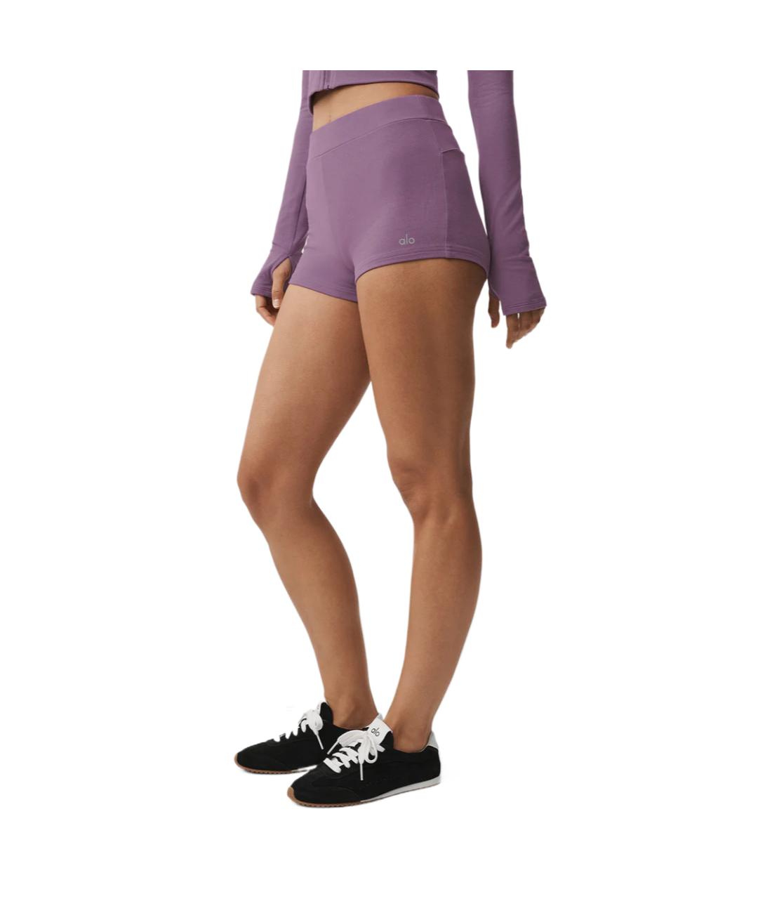 ALO YOGA Фиолетовые спортивные брюки и шорты, фото 3