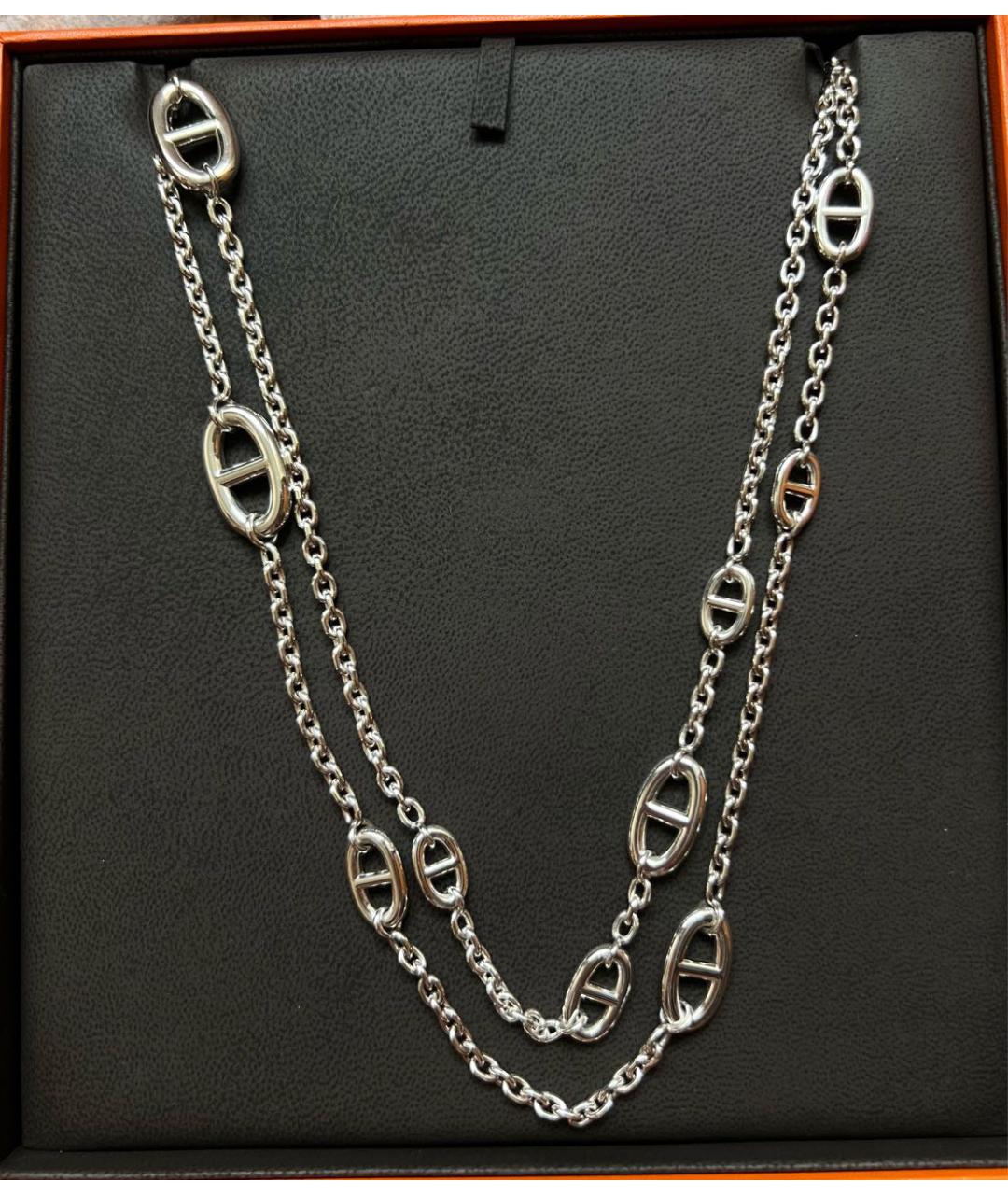 HERMES Серебряная серебряная цепочка, фото 2