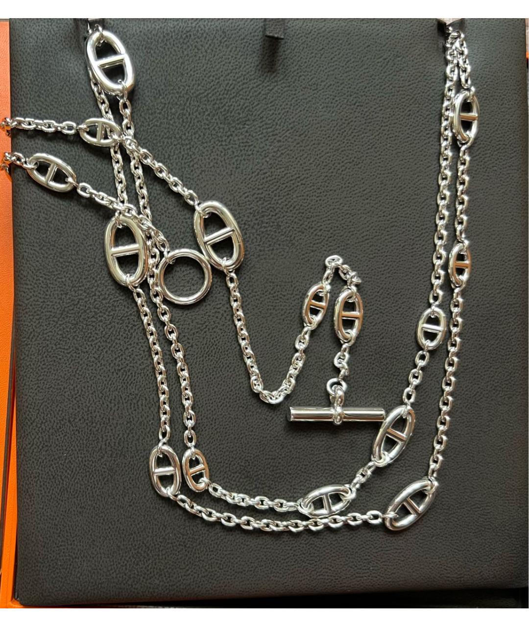 HERMES Серебряная серебряная цепочка, фото 4