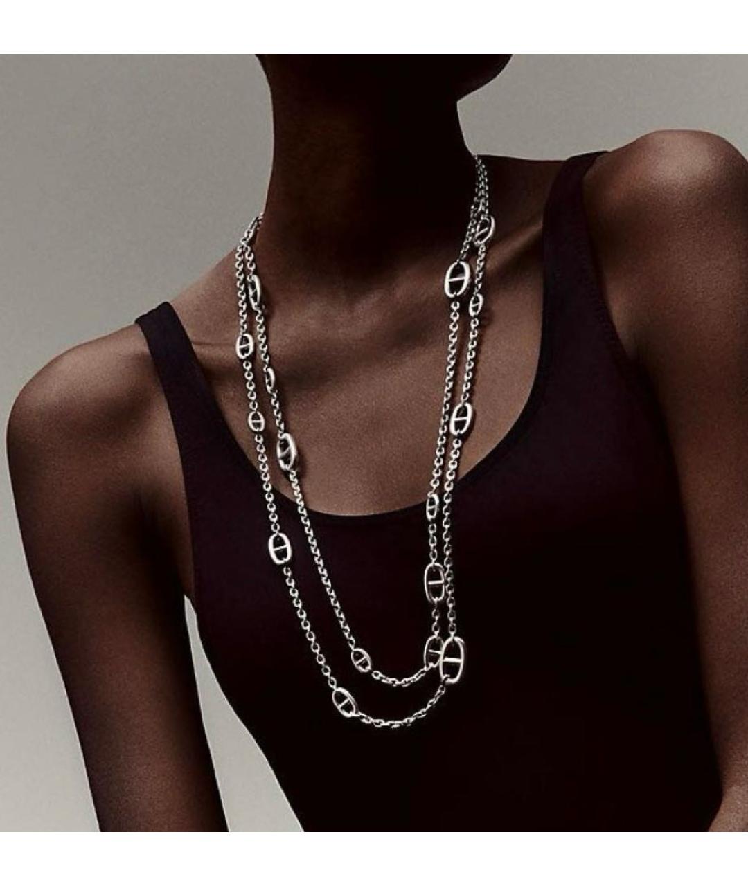 HERMES Серебряная серебряная цепочка, фото 3