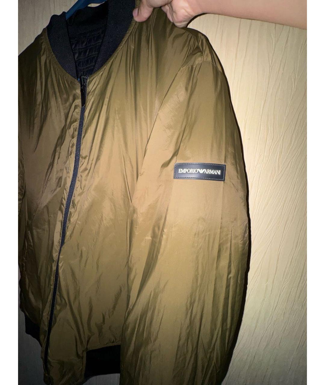 EMPORIO ARMANI Темно-синяя полиамидовая куртка, фото 4