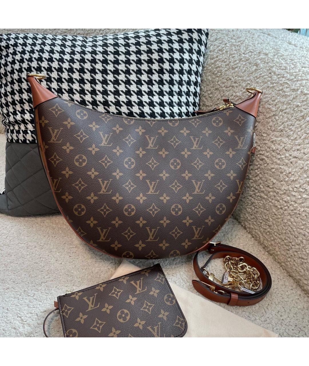 LOUIS VUITTON Коричневая сумка через плечо, фото 7