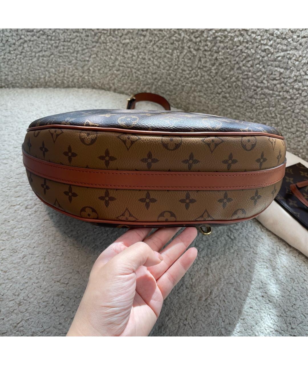 LOUIS VUITTON Коричневая сумка через плечо, фото 3