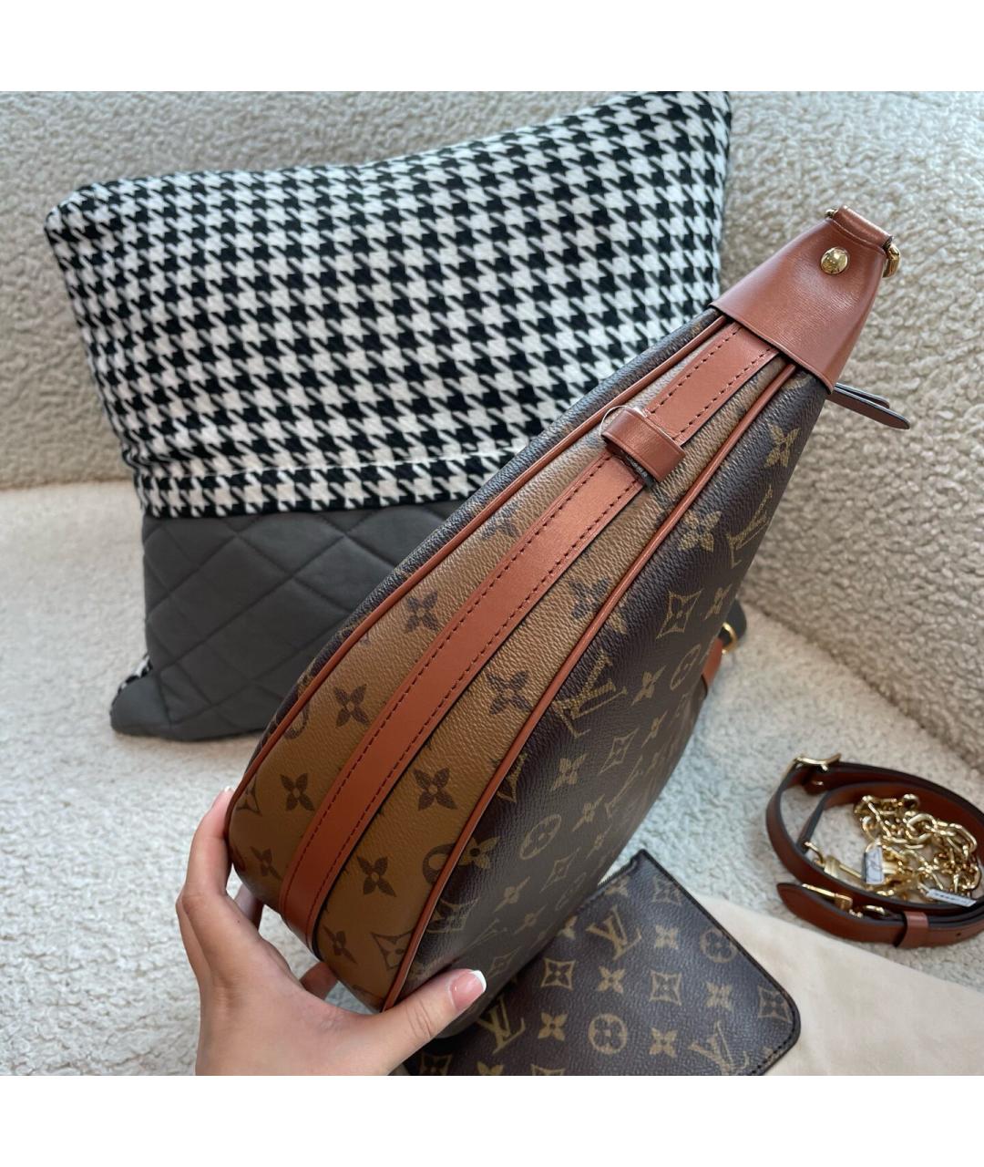 LOUIS VUITTON Коричневая сумка через плечо, фото 4