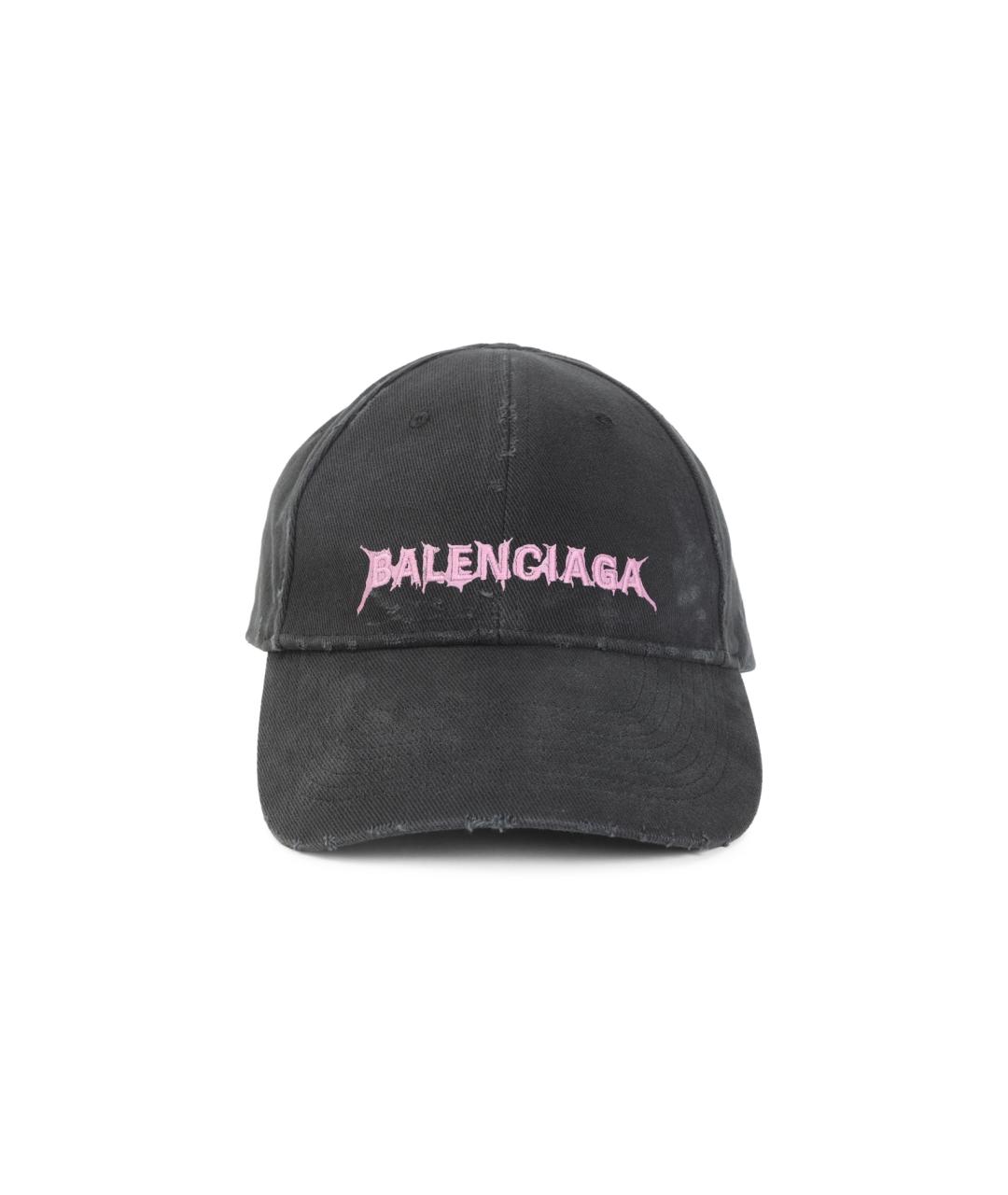 BALENCIAGA Черная хлопковая кепка/бейсболка, фото 1