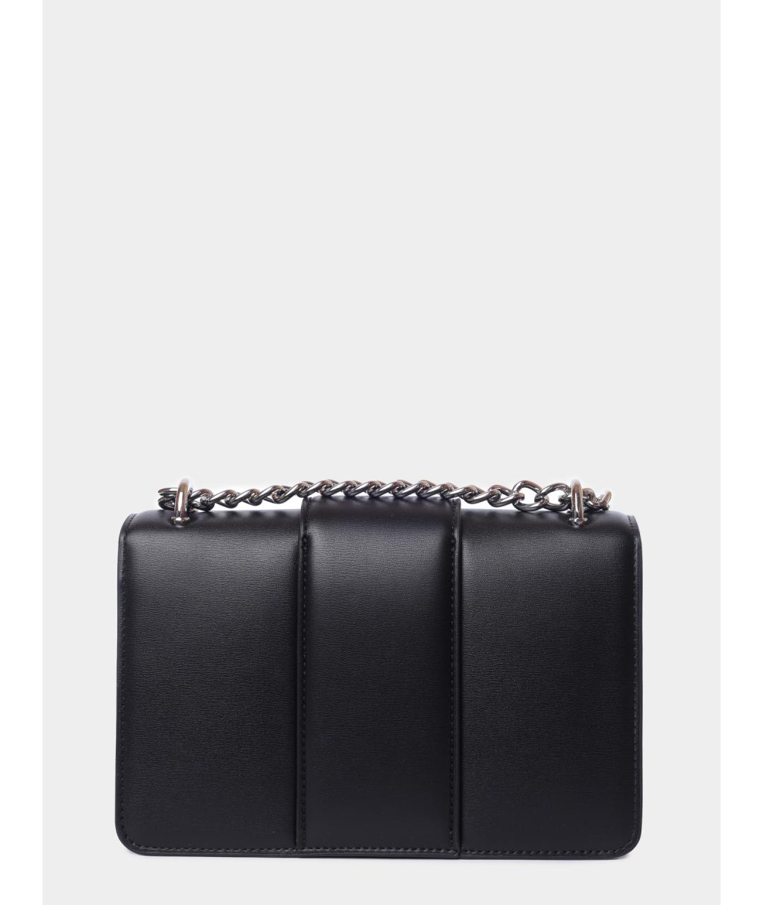 ARMANI EXCHANGE Черная кожаная сумка через плечо, фото 4