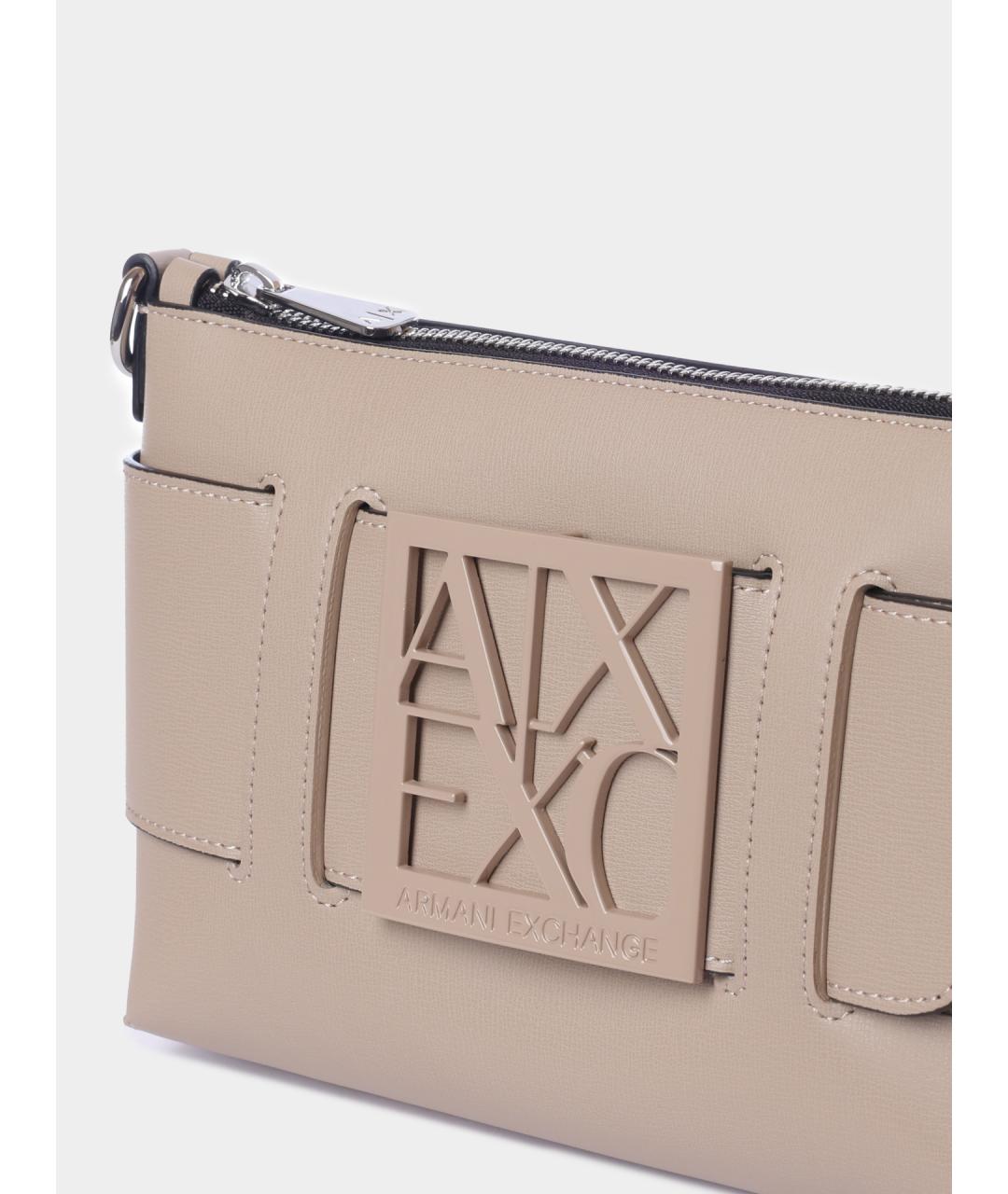 ARMANI EXCHANGE Бежевая сумка через плечо, фото 3