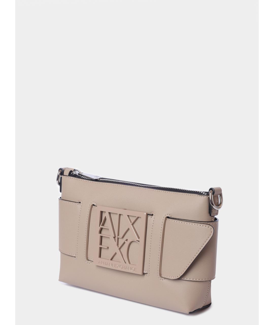 ARMANI EXCHANGE Бежевая сумка через плечо, фото 2