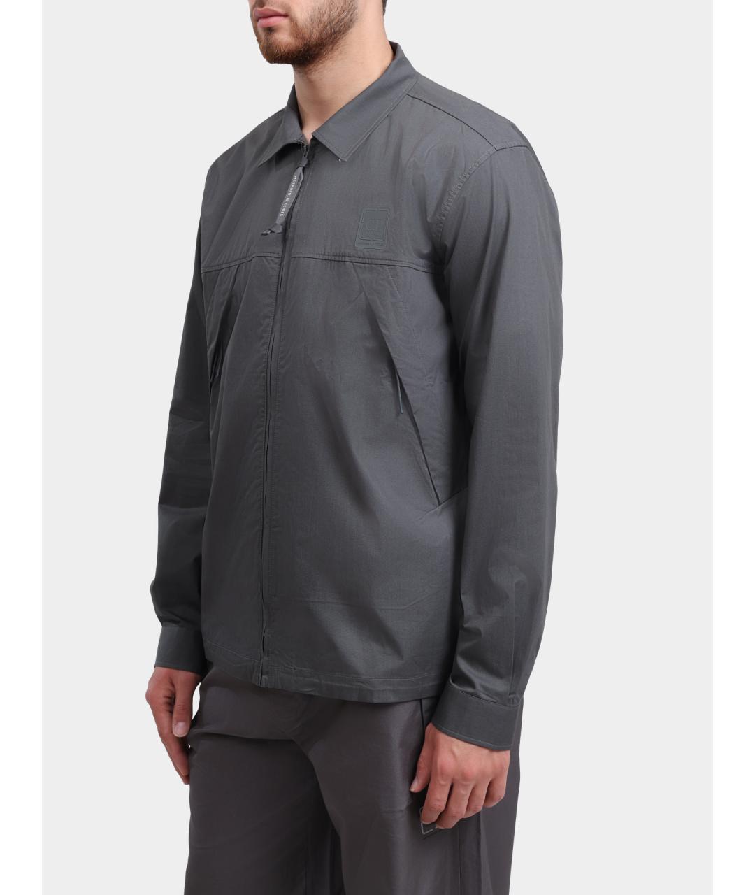 CP COMPANY Серая хлопковая куртка, фото 3