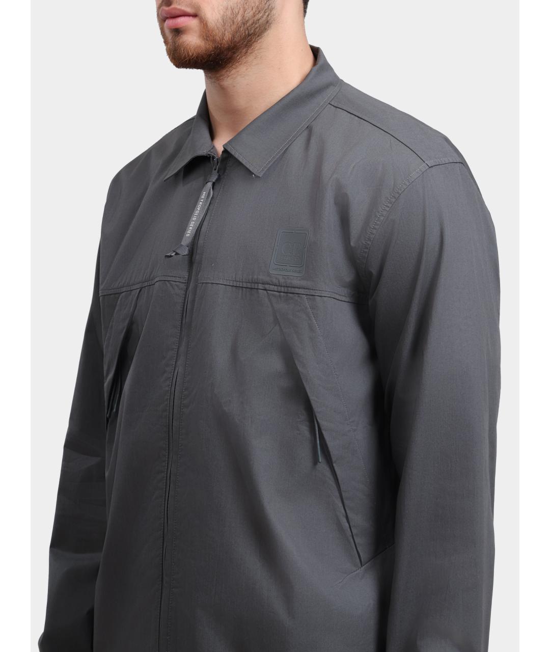 CP COMPANY Серая хлопковая куртка, фото 4