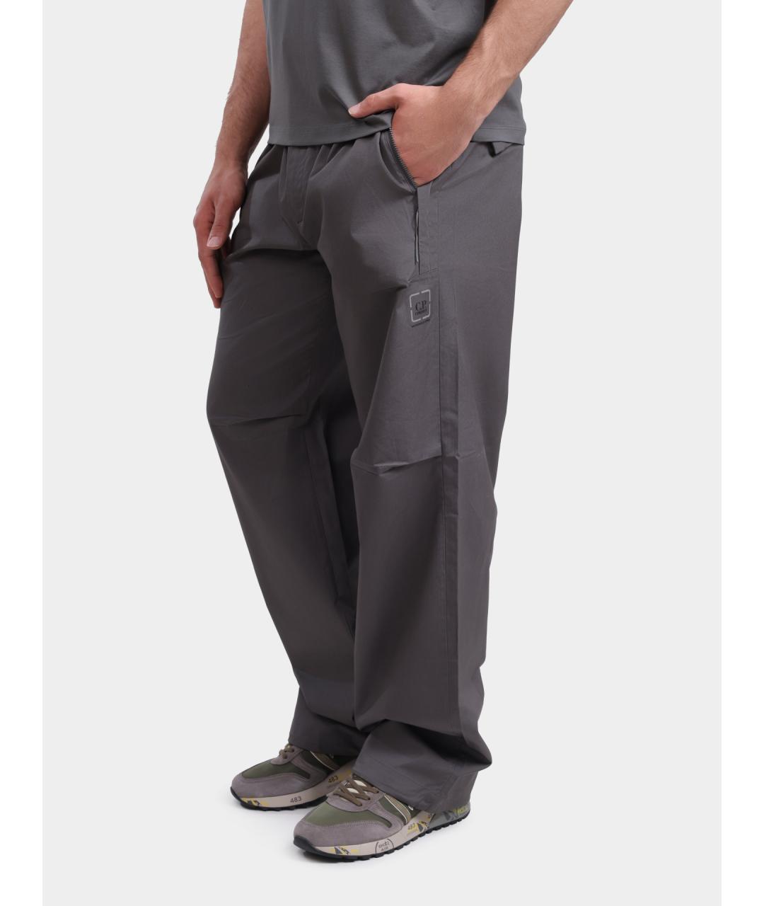 CP COMPANY Серые хлопковые повседневные брюки, фото 3