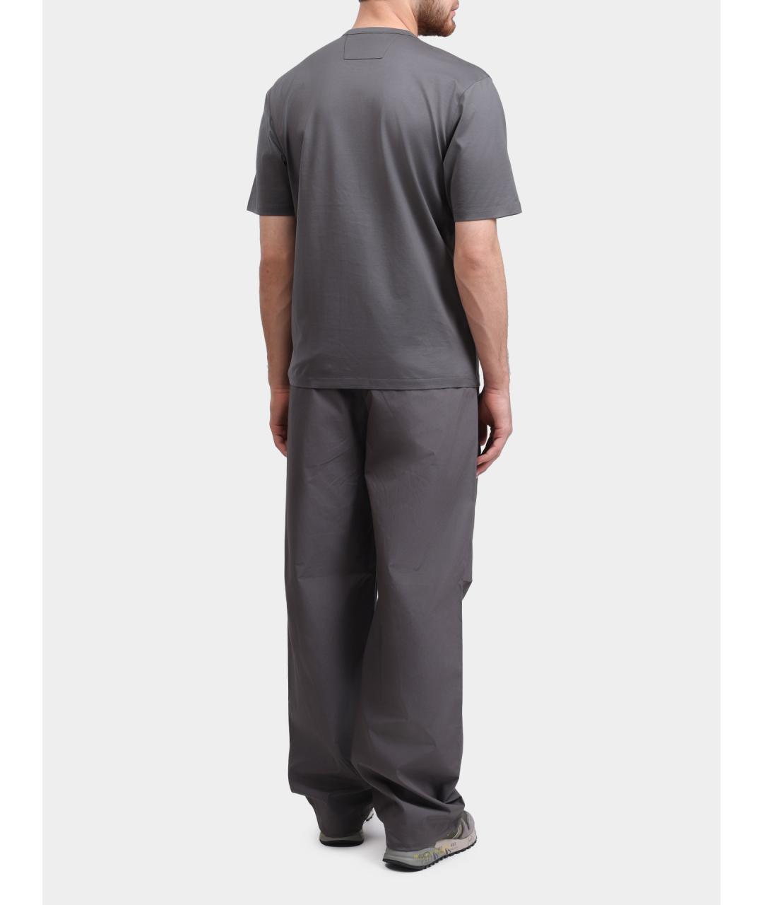 CP COMPANY Серые хлопковые повседневные брюки, фото 5