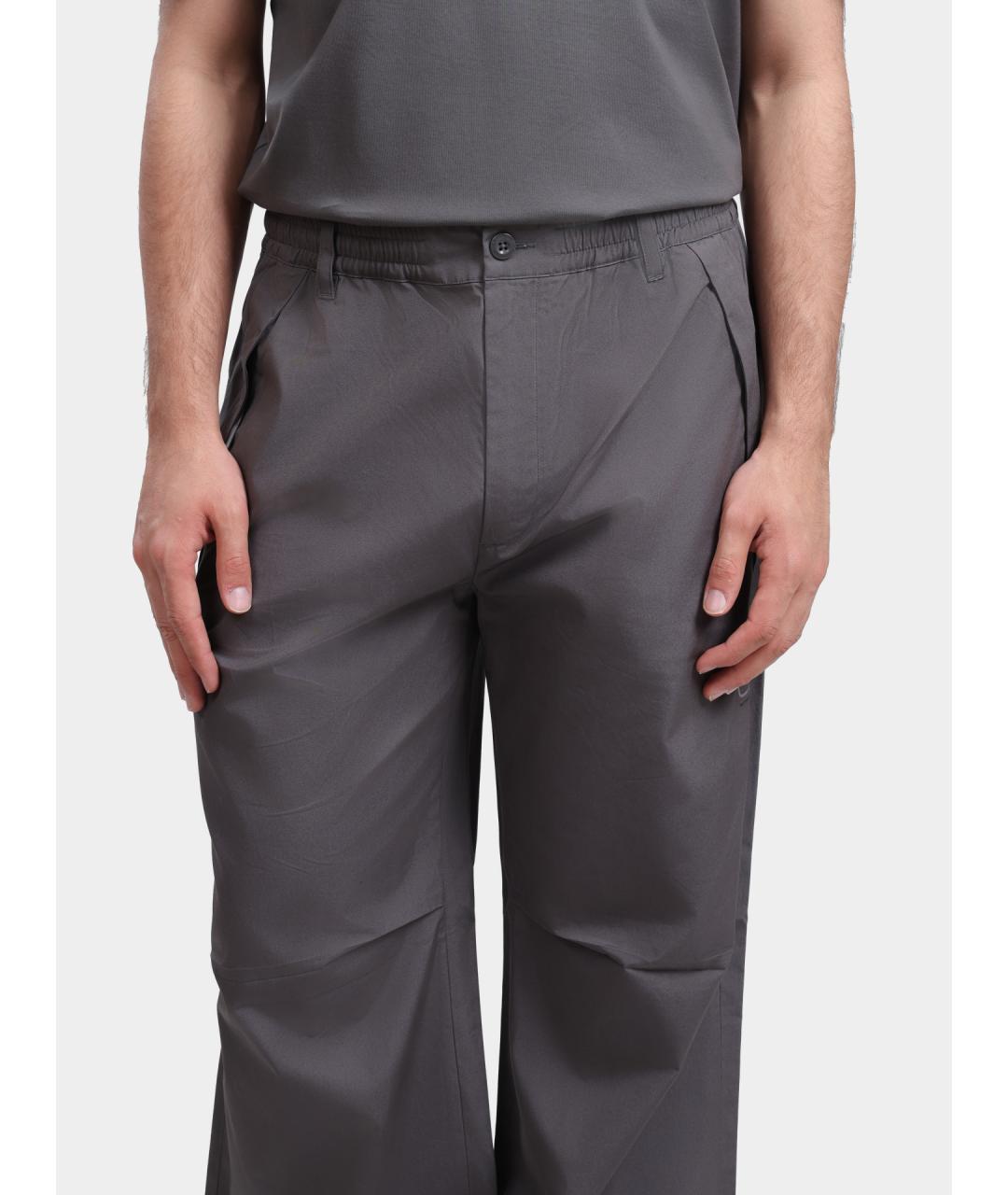 CP COMPANY Серые хлопковые повседневные брюки, фото 4