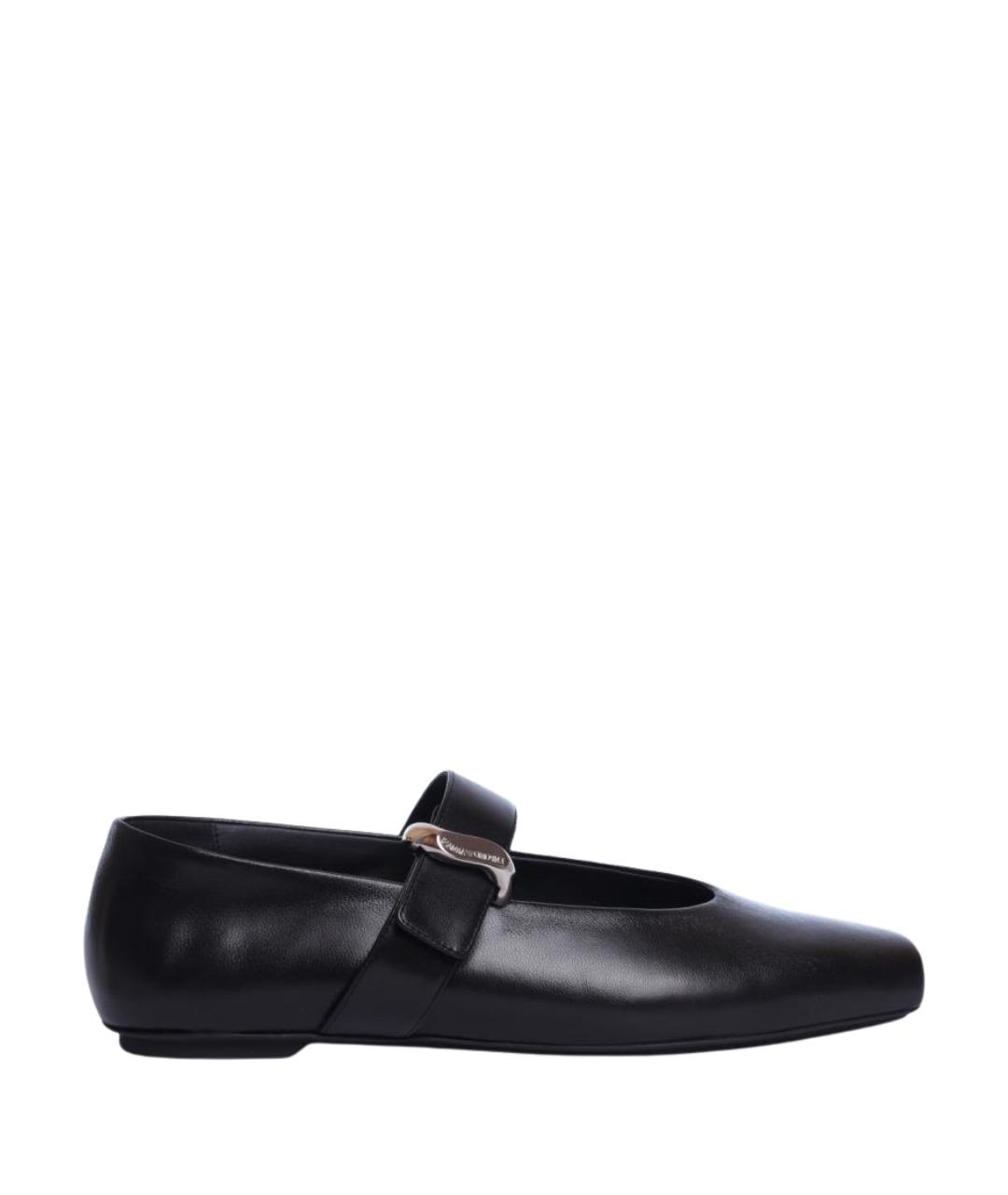 EMPORIO ARMANI Черные балетки, фото 1