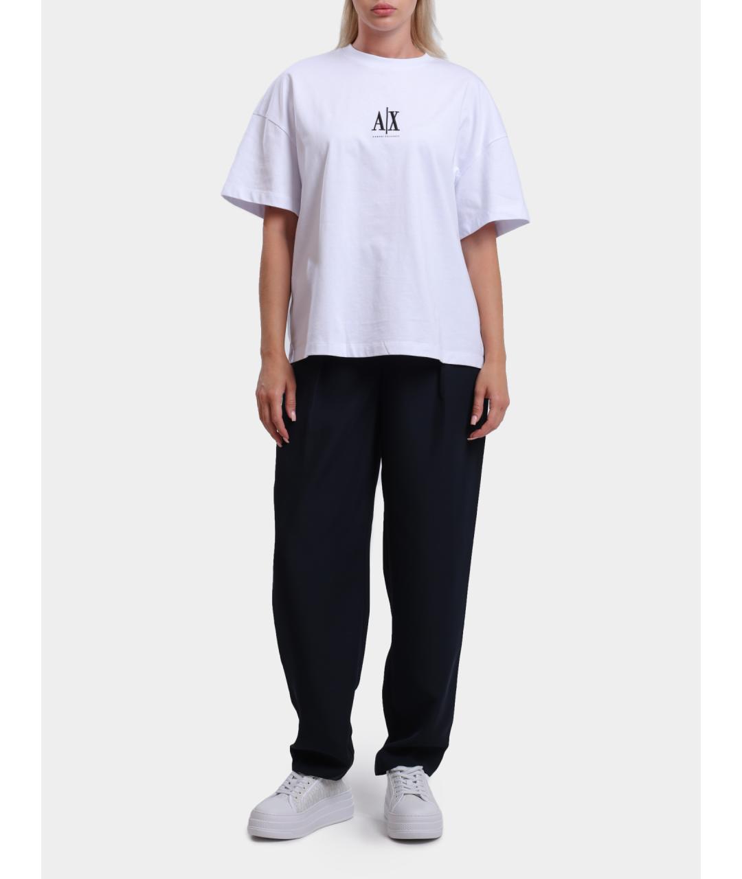 ARMANI EXCHANGE Темно-синие прямые брюки, фото 2