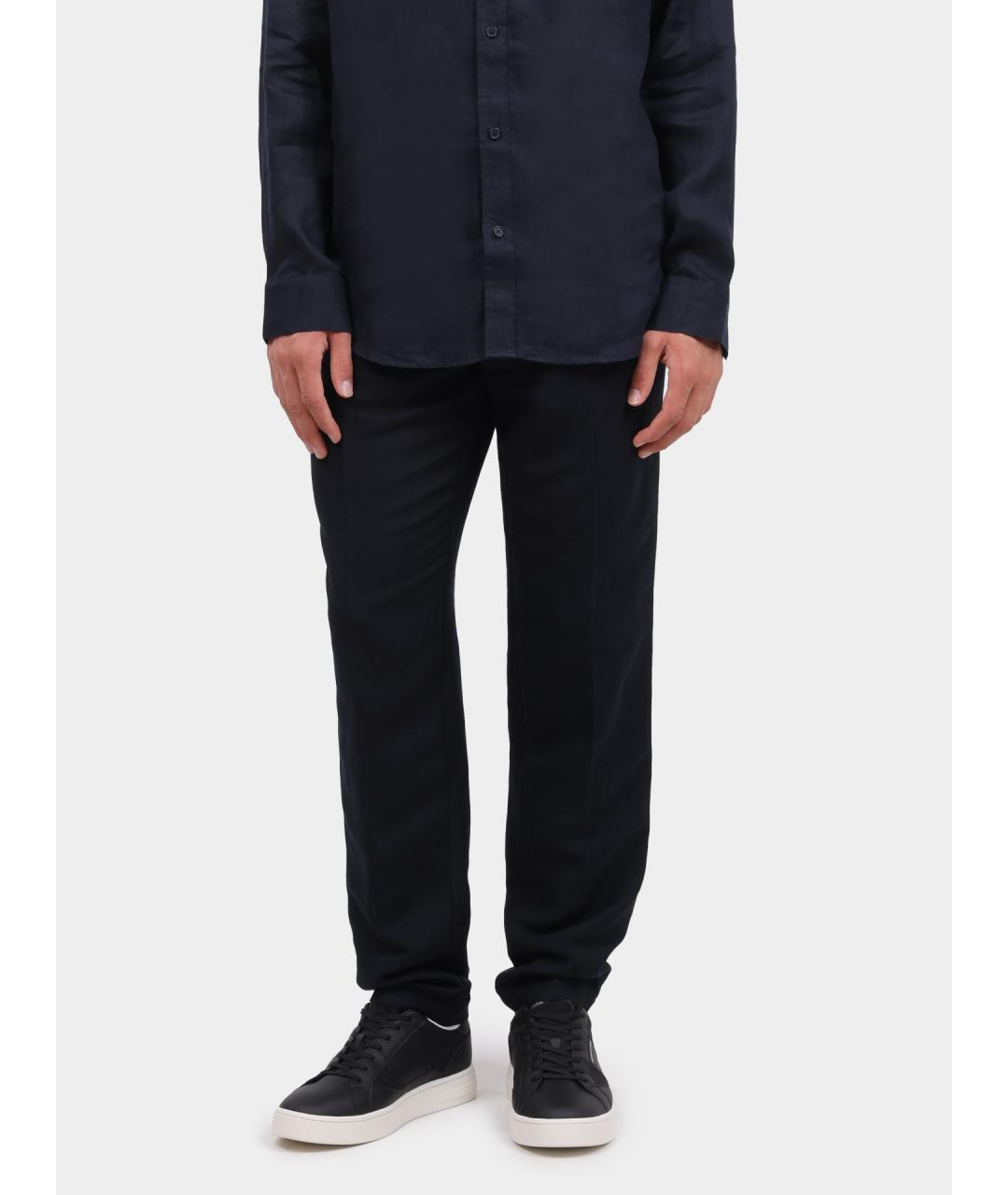 ARMANI EXCHANGE Темно-синие повседневные брюки, фото 6