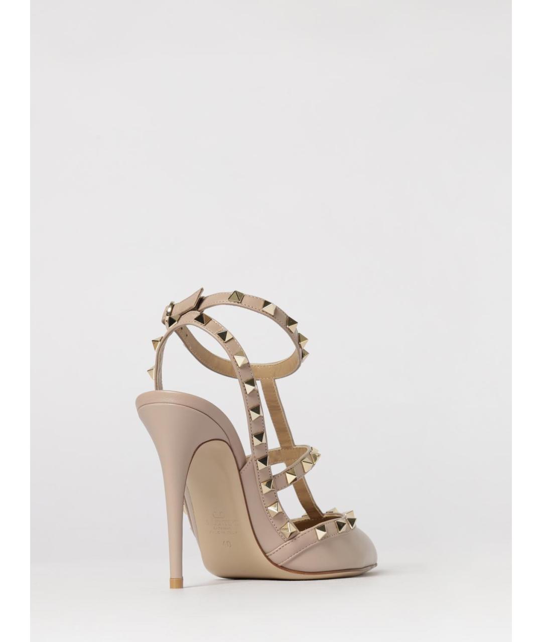VALENTINO Бежевые синтетические туфли, фото 3