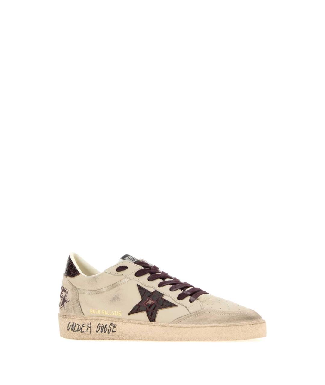 GOLDEN GOOSE Мульти кожаные низкие кроссовки / кеды, фото 2