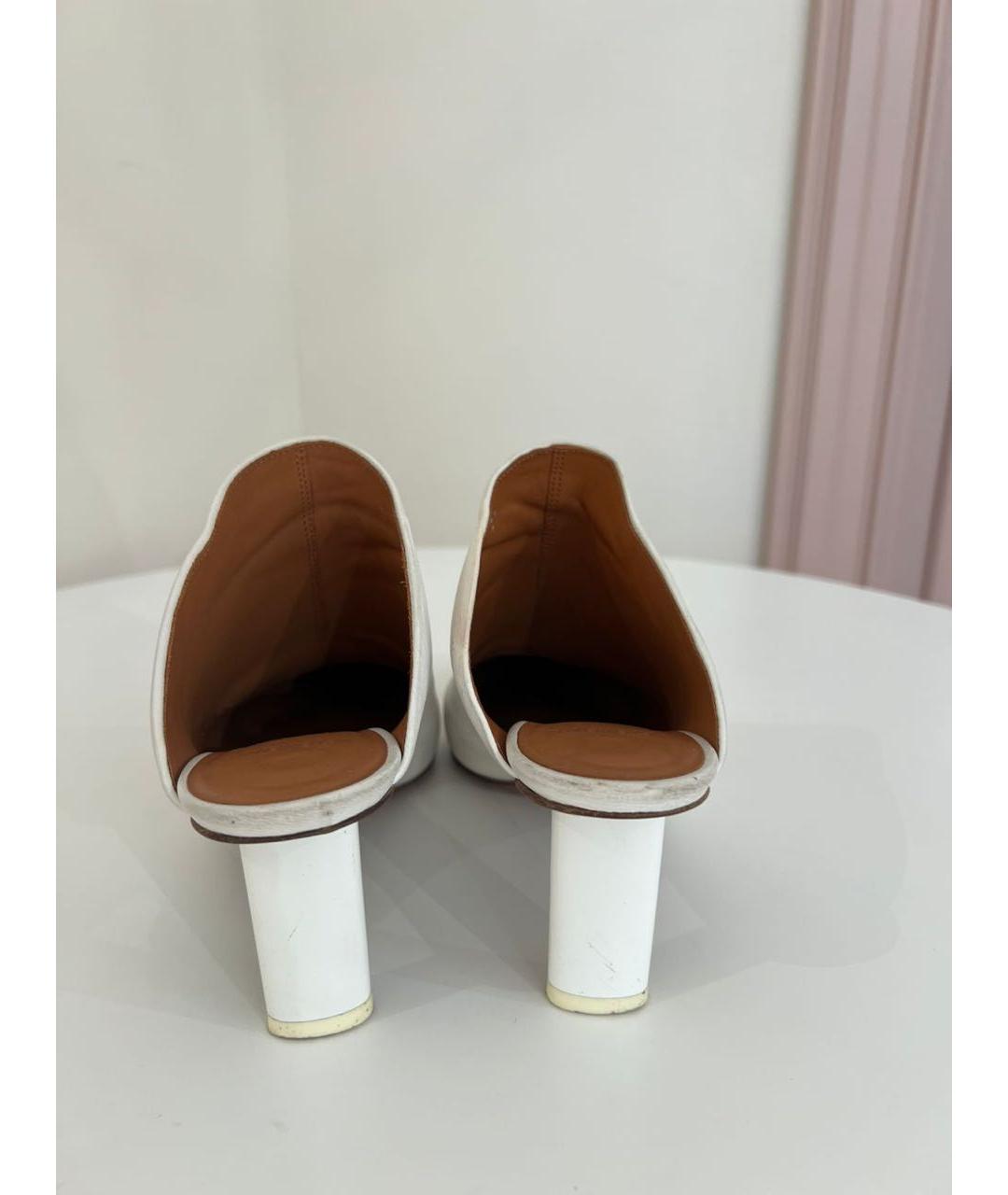 VETEMENTS Белые кожаные сабо, фото 2