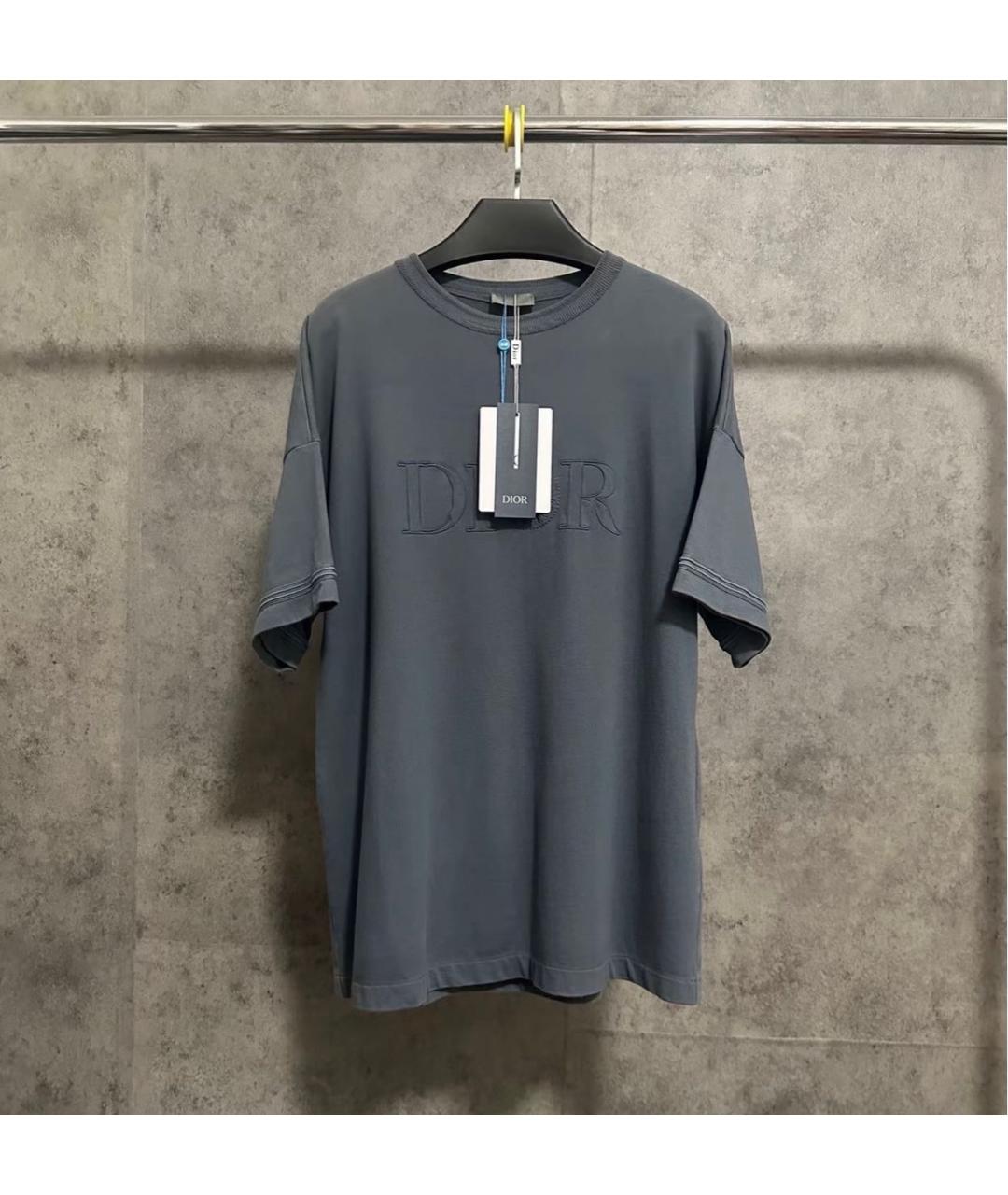 STONE ISLAND Синяя хлопковая футболка, фото 3