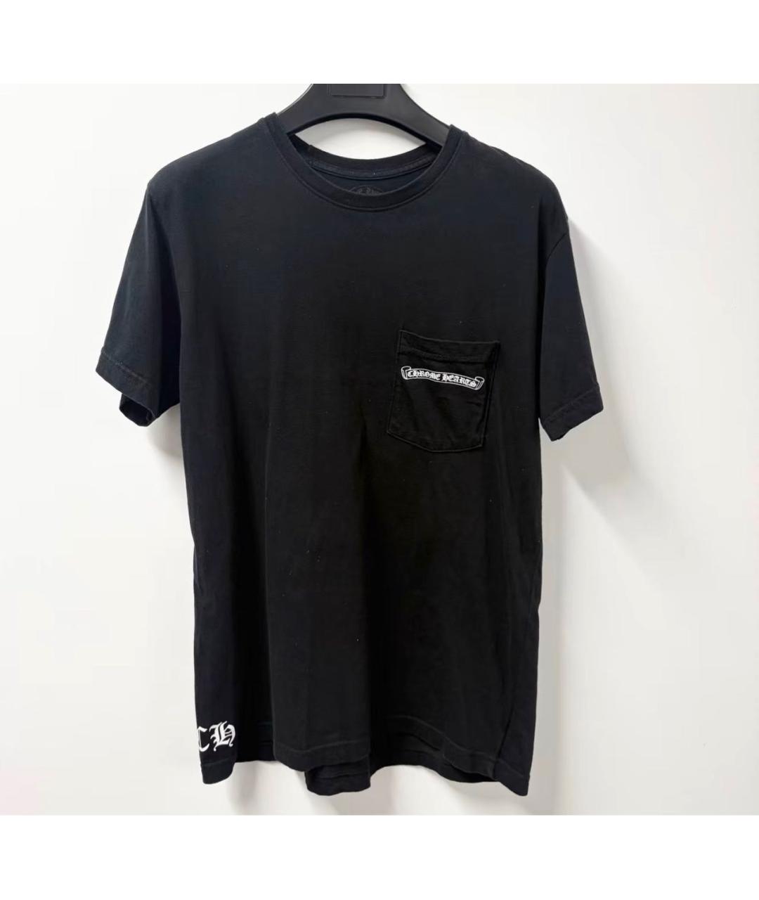 CHROME HEARTS Черная хлопковая футболка, фото 3