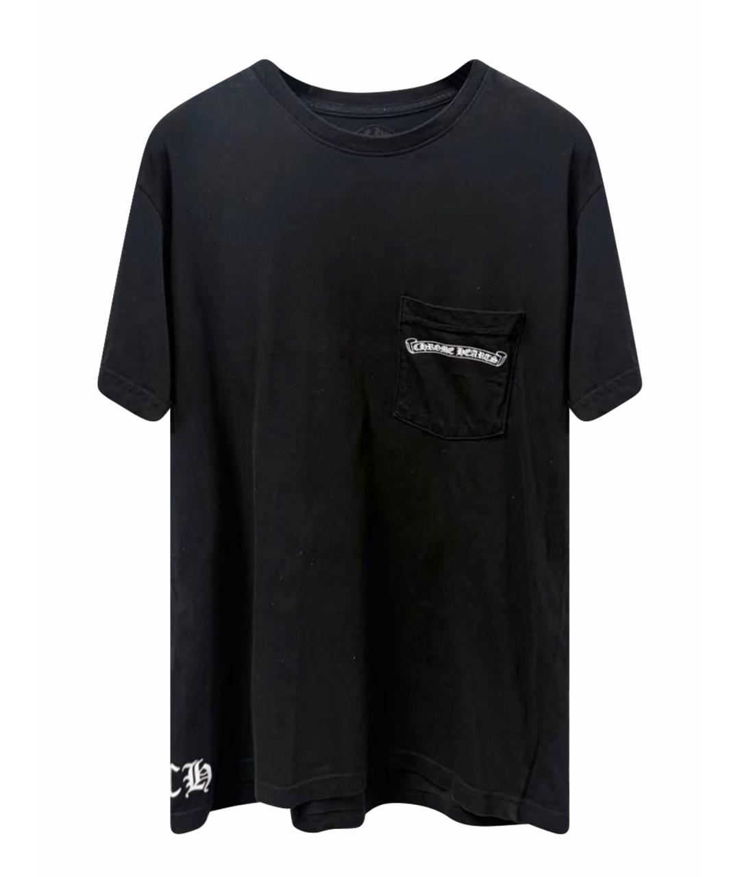 CHROME HEARTS Черная хлопковая футболка, фото 1