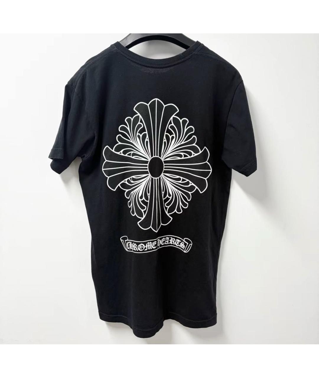 CHROME HEARTS Черная хлопковая футболка, фото 2