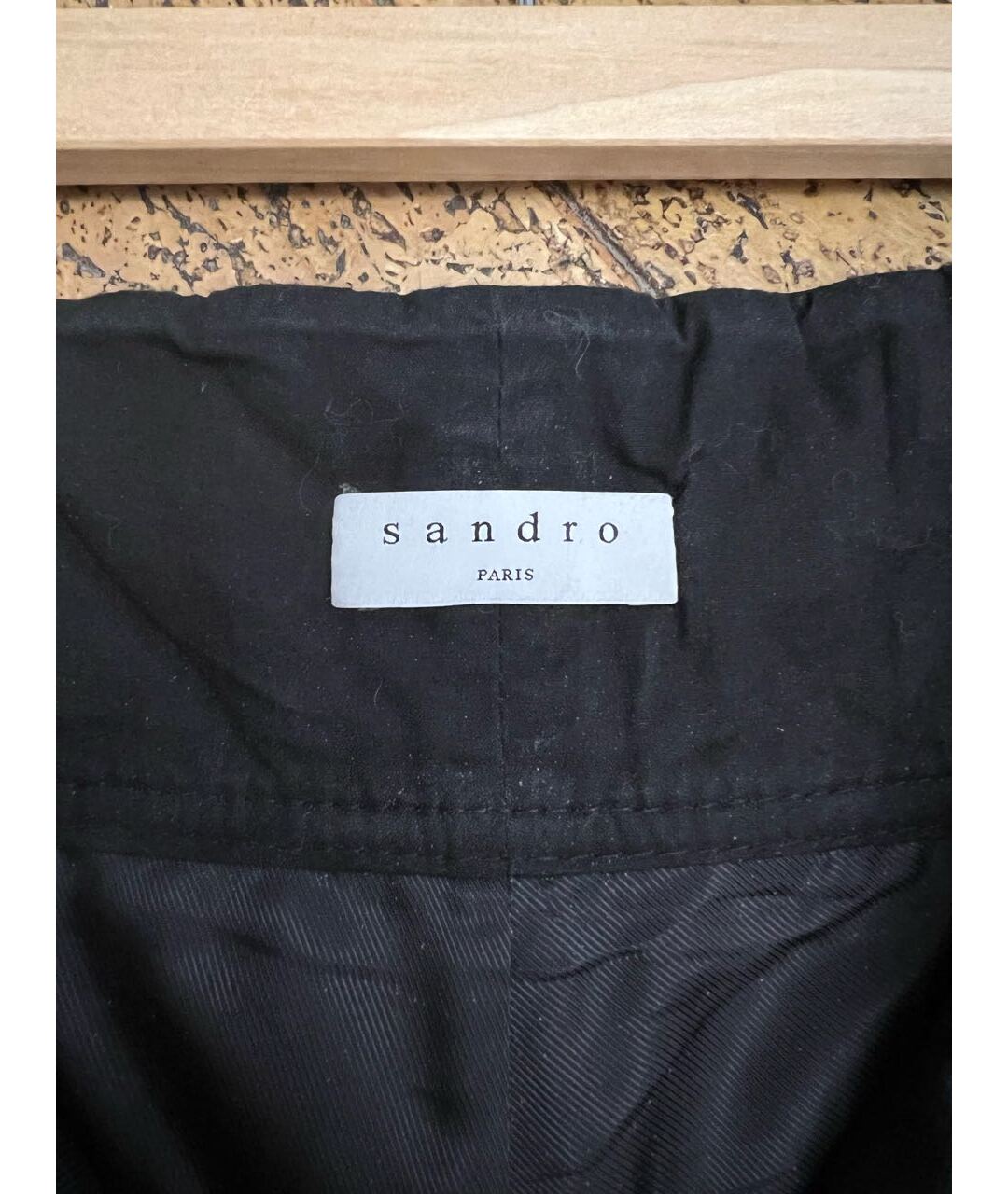 SANDRO Черные кожаные шорты, фото 4