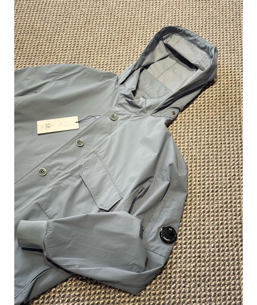 CP COMPANY Голубая полиэстеровая куртка, фото 4