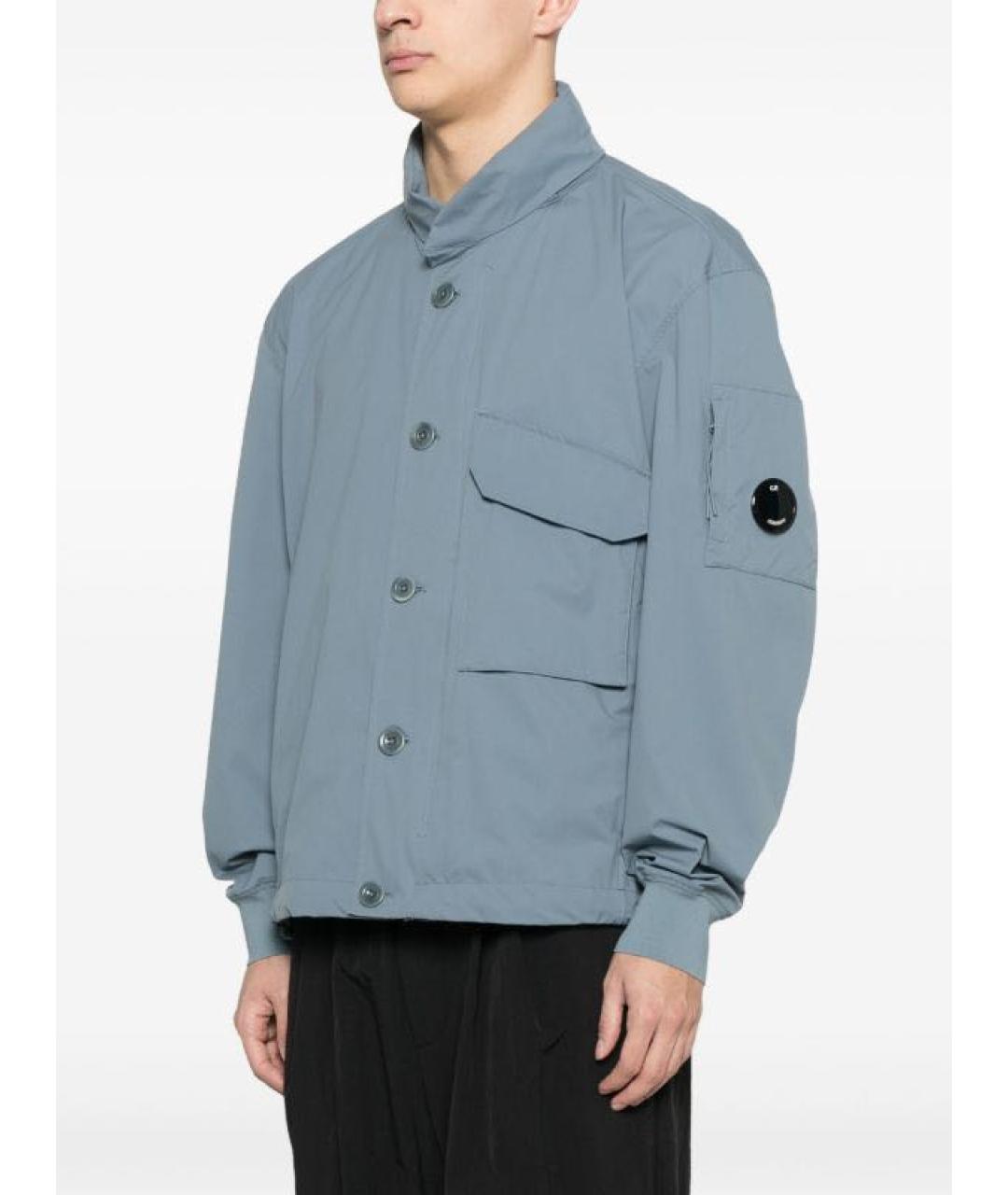 CP COMPANY Голубая полиэстеровая куртка, фото 2