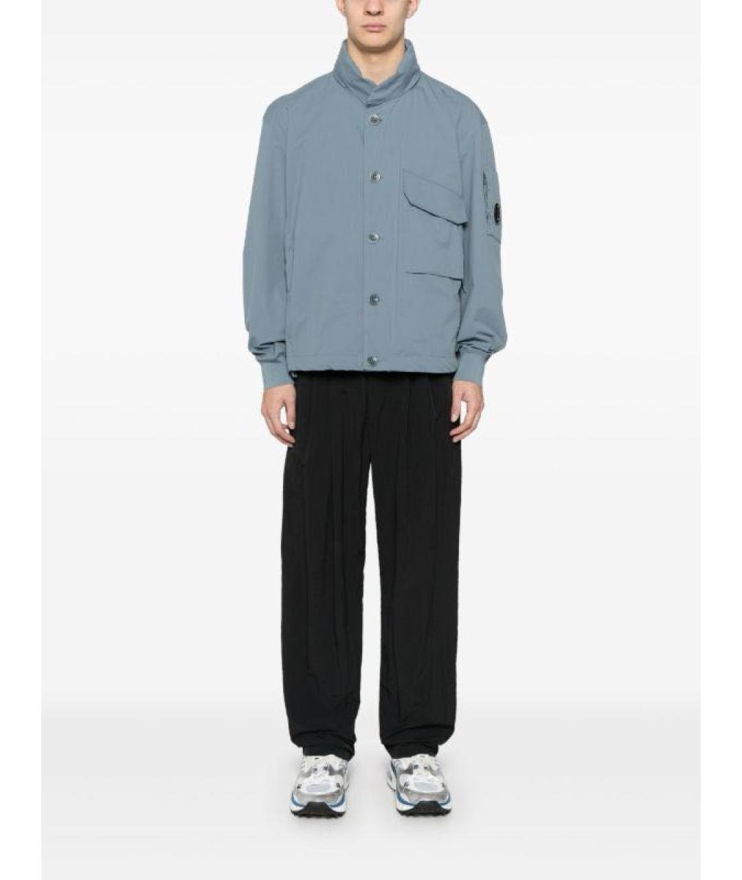 CP COMPANY Голубая полиэстеровая куртка, фото 3