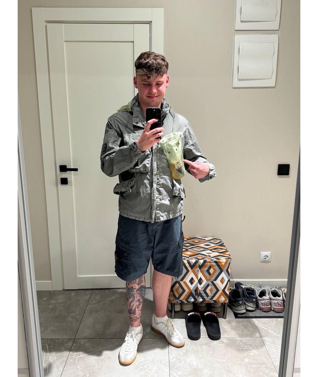 CP COMPANY Зеленая полиамидовая куртка, фото 3