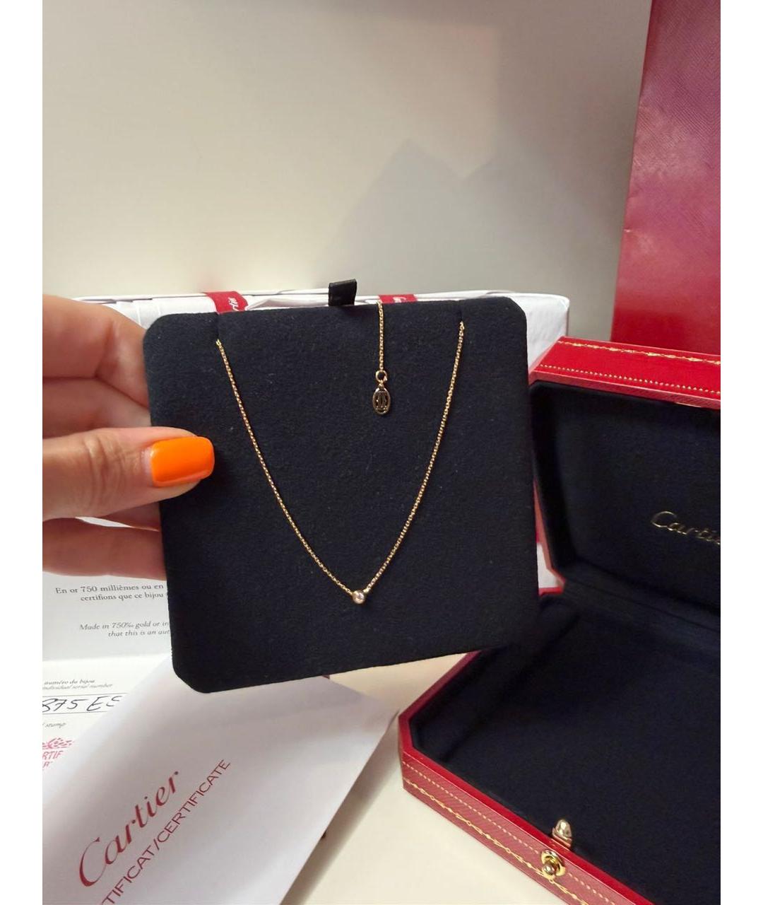 CARTIER Желтое колье из желтого золота, фото 2