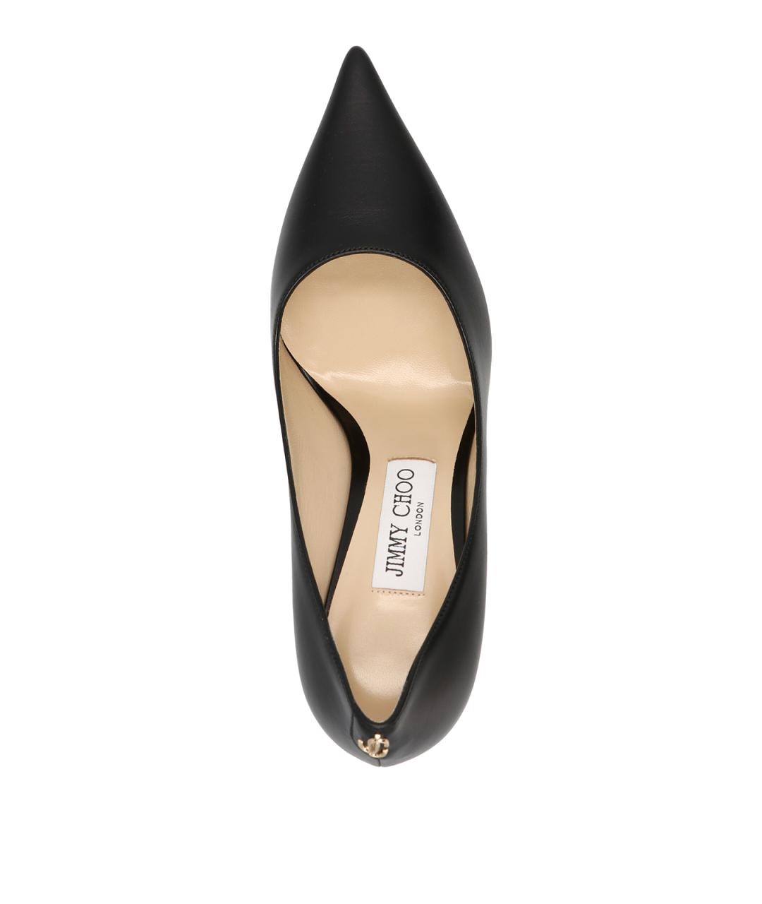 JIMMY CHOO Черные кожаные туфли, фото 3