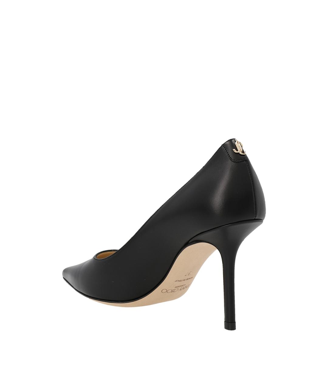 JIMMY CHOO Черные кожаные туфли, фото 2