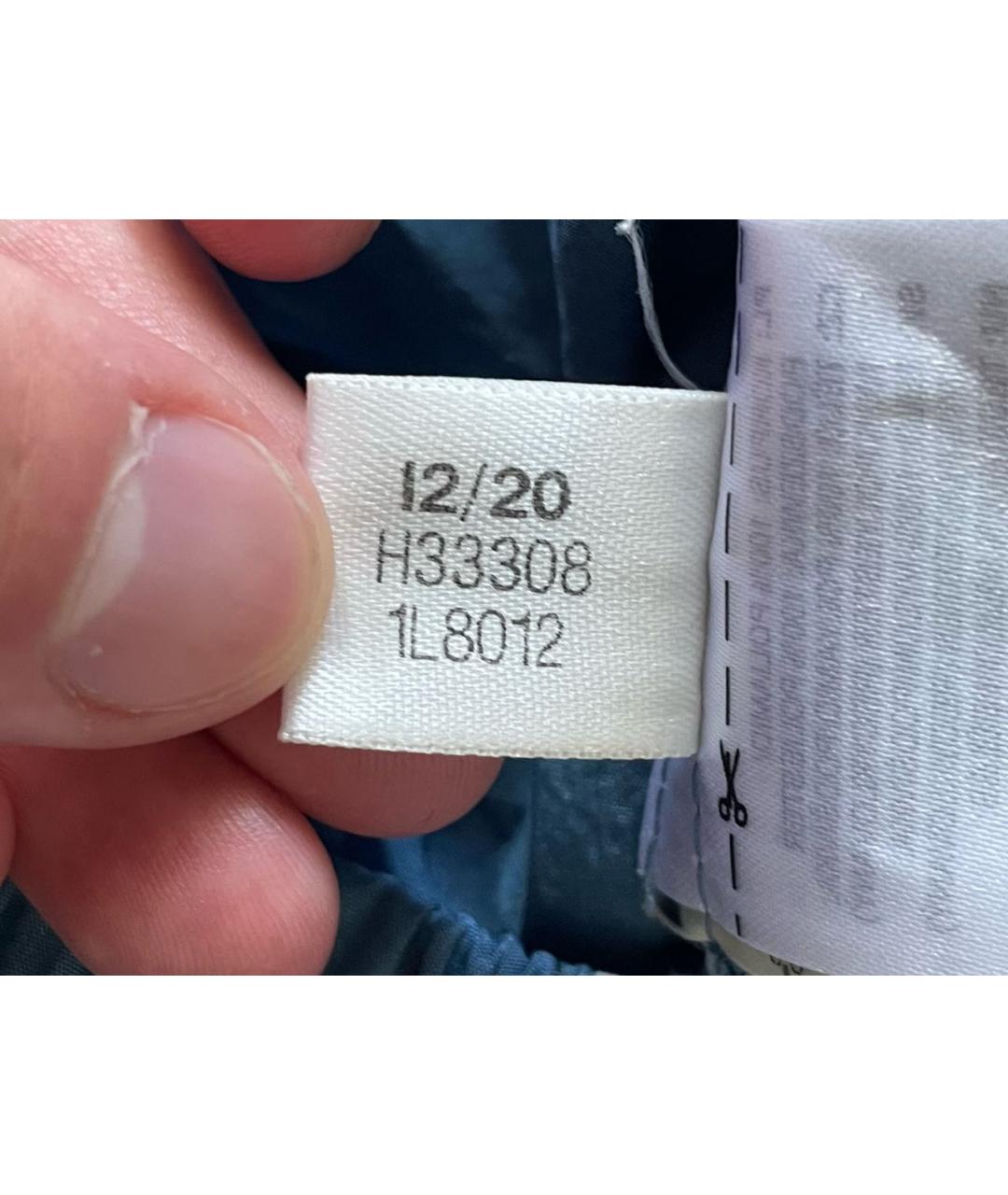 ADIDAS Голубые полиэстеровые спортивные брюки и шорты, фото 8