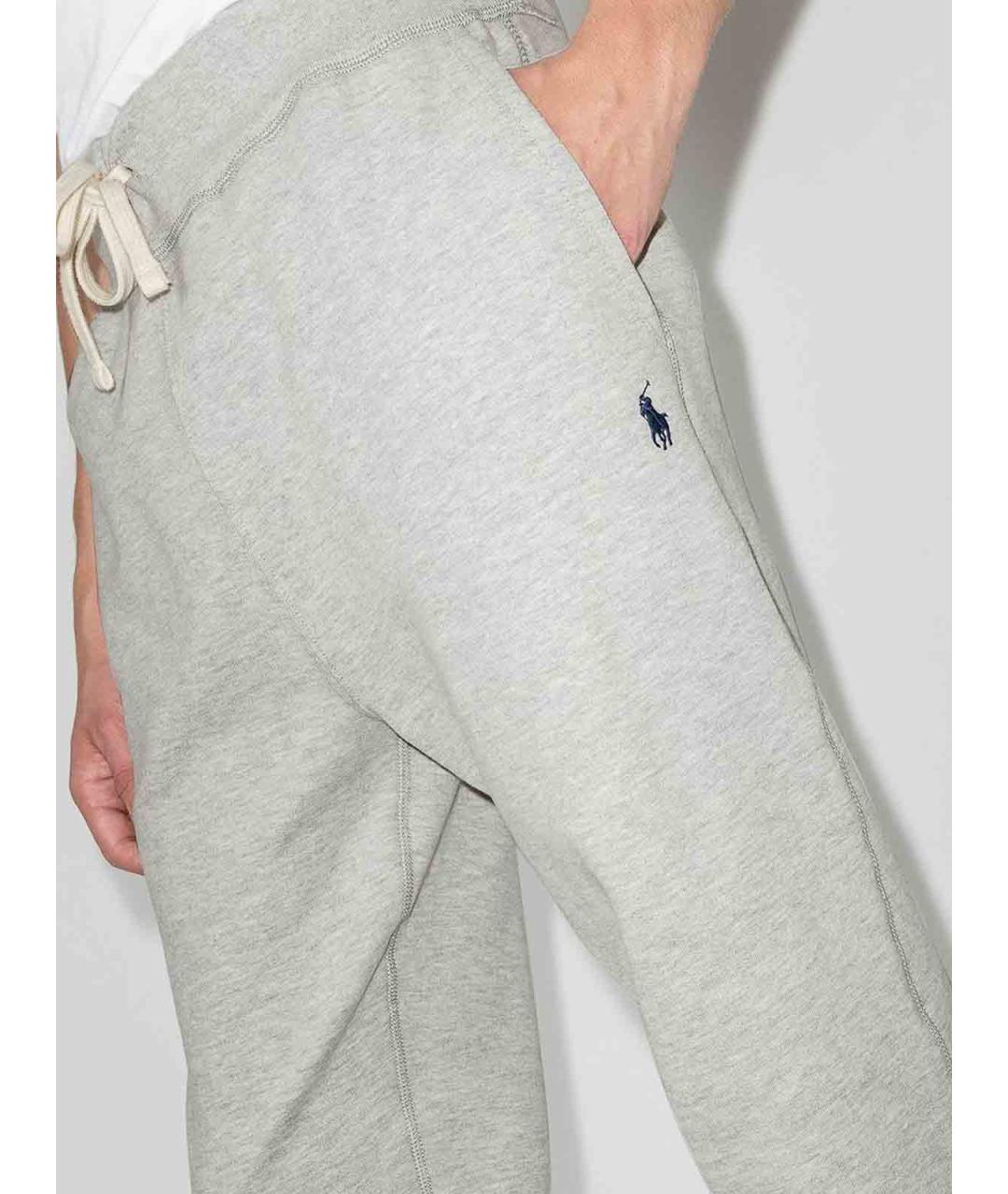 POLO RALPH LAUREN Серые полиэстеровые повседневные брюки, фото 4
