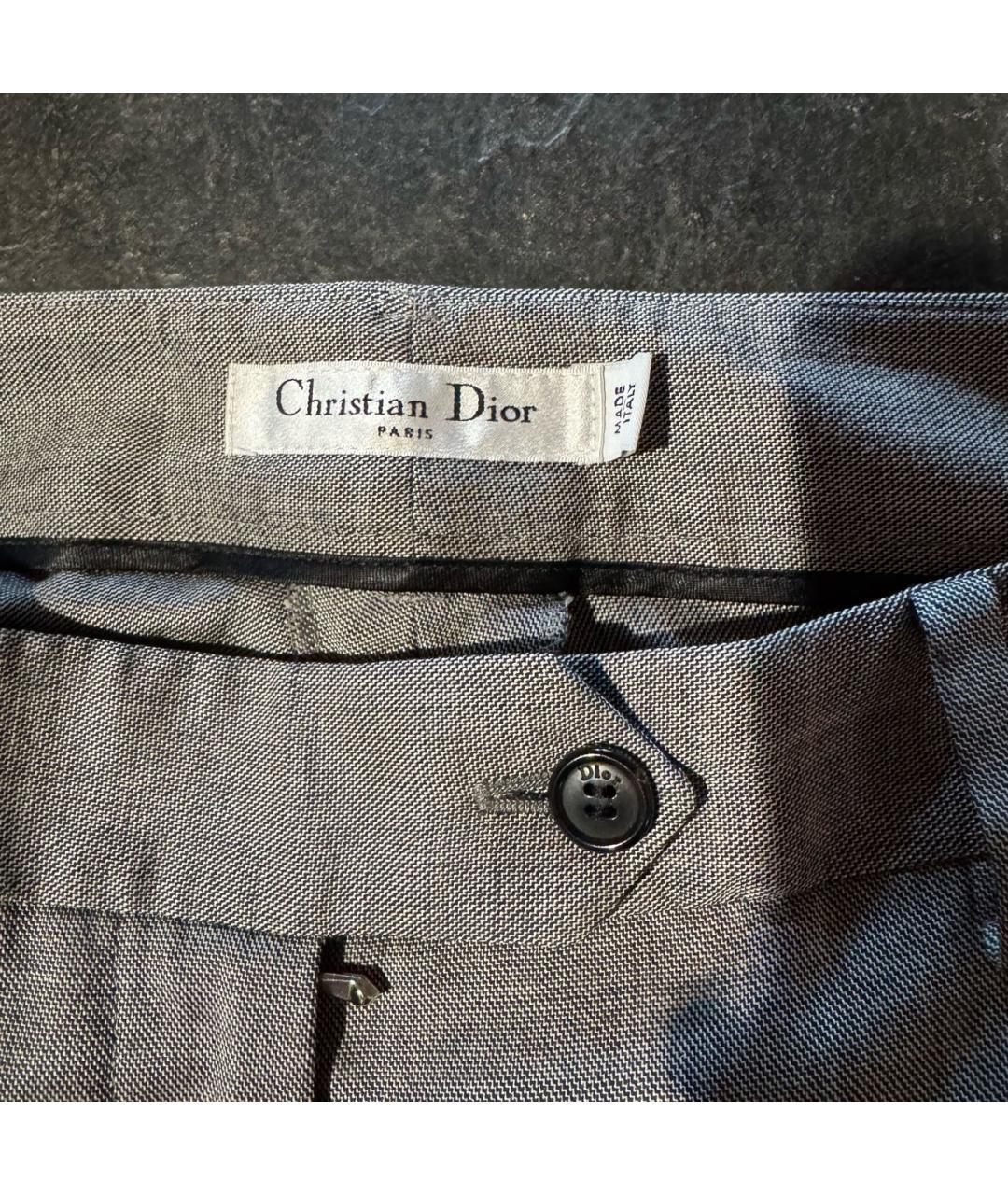 CHRISTIAN DIOR Шерстяные прямые брюки, фото 4