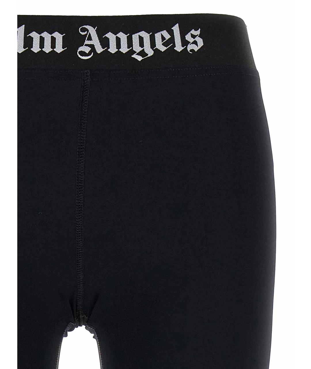 PALM ANGELS Черные полиамидовые леггинсы и велосипедки, фото 3