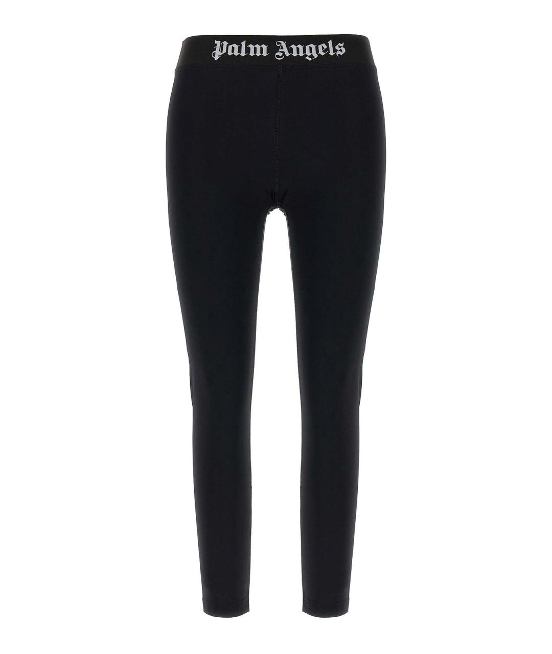 PALM ANGELS Черные полиамидовые леггинсы и велосипедки, фото 1