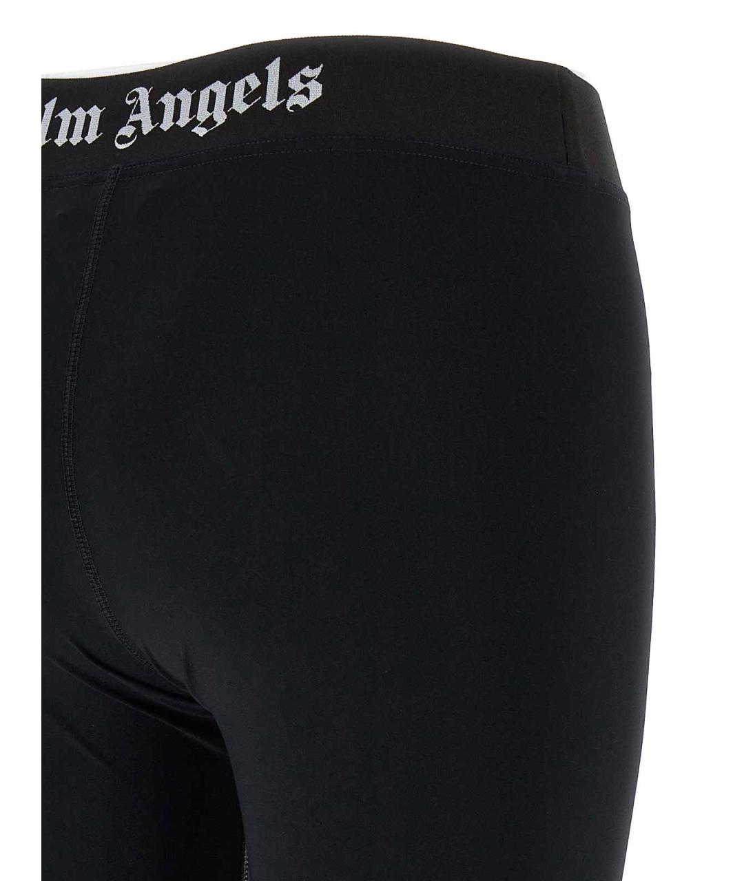 PALM ANGELS Черные полиамидовые леггинсы и велосипедки, фото 4