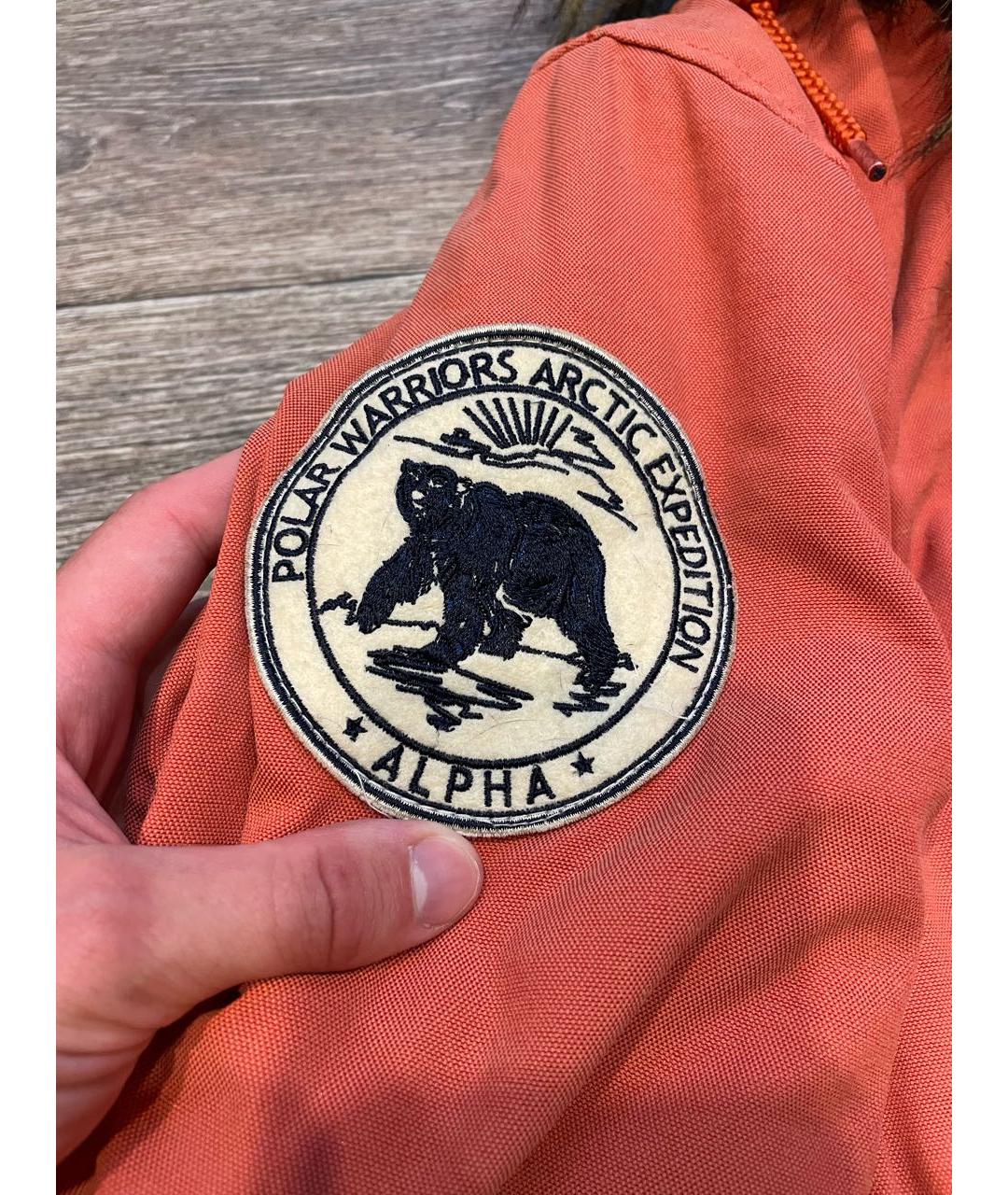 ALPHA INDUSTRIES Оранжевая синтетическая куртка, фото 2