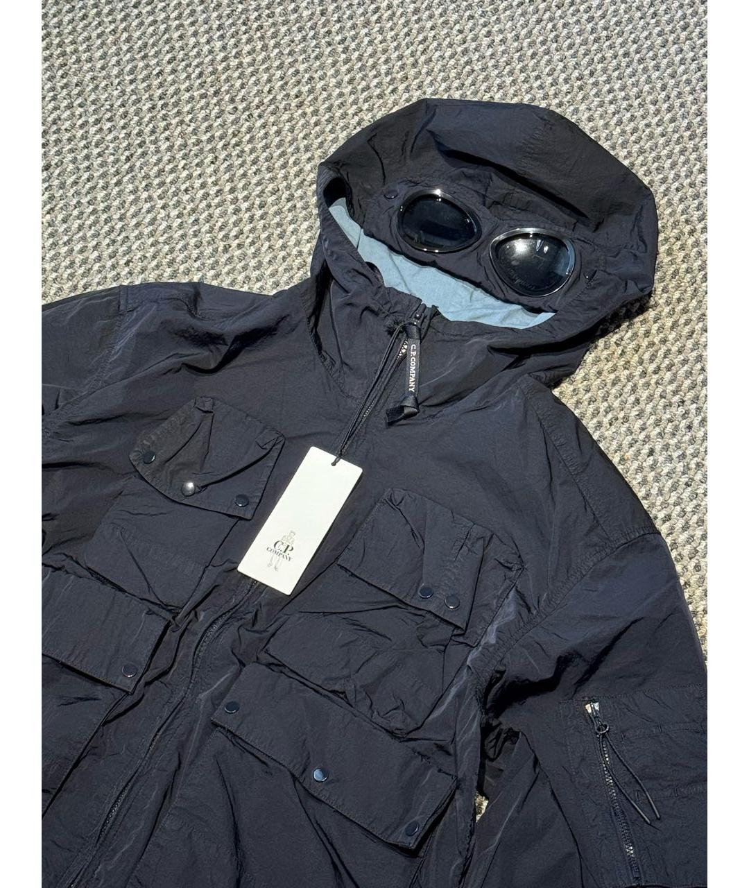 CP COMPANY Темно-синяя полиамидовая куртка, фото 3