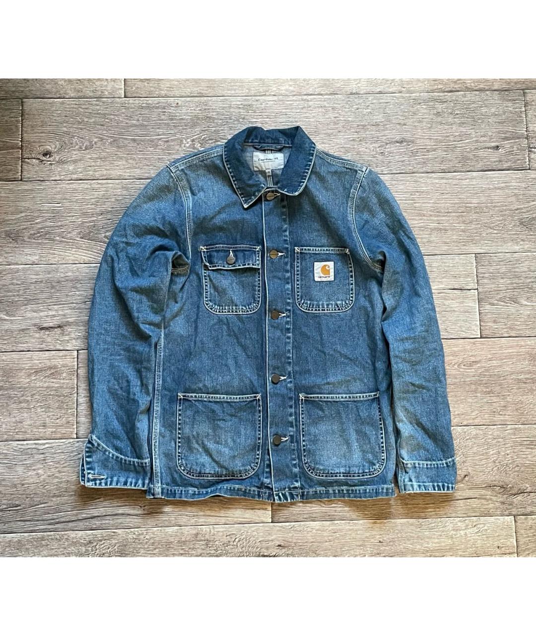 CARHARTT WIP Синяя хлопковая куртка, фото 9