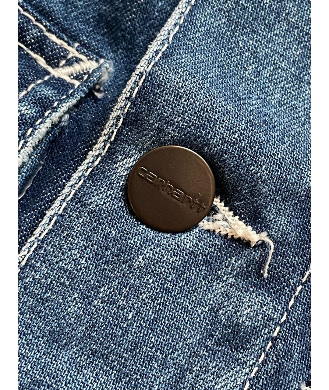 CARHARTT WIP Синяя хлопковая куртка, фото 4