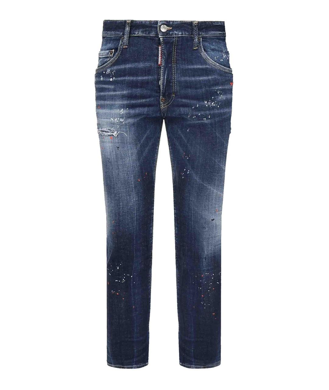 DSQUARED2 Синие хлопковые джинсы, фото 1
